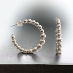 30MM Bead Hoop Earrings