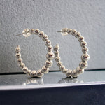 30MM Bead Hoop Earrings