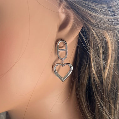 Drop Dangling Heart Earrings