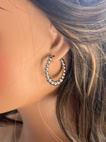 30MM Bead Hoop Earrings