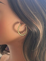 30MM Bead Hoop Earrings