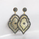 18K Gold Plated Wang Drop Crystal Earrings