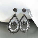 18K Gold/Silver Plated Spinel Crystal Stone Earrings