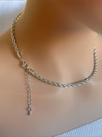 18K Gold Twisted Rope 16"+2" 4MM Necklace